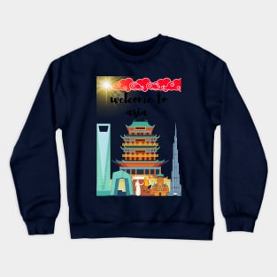 asia 3 Crewneck Sweatshirt